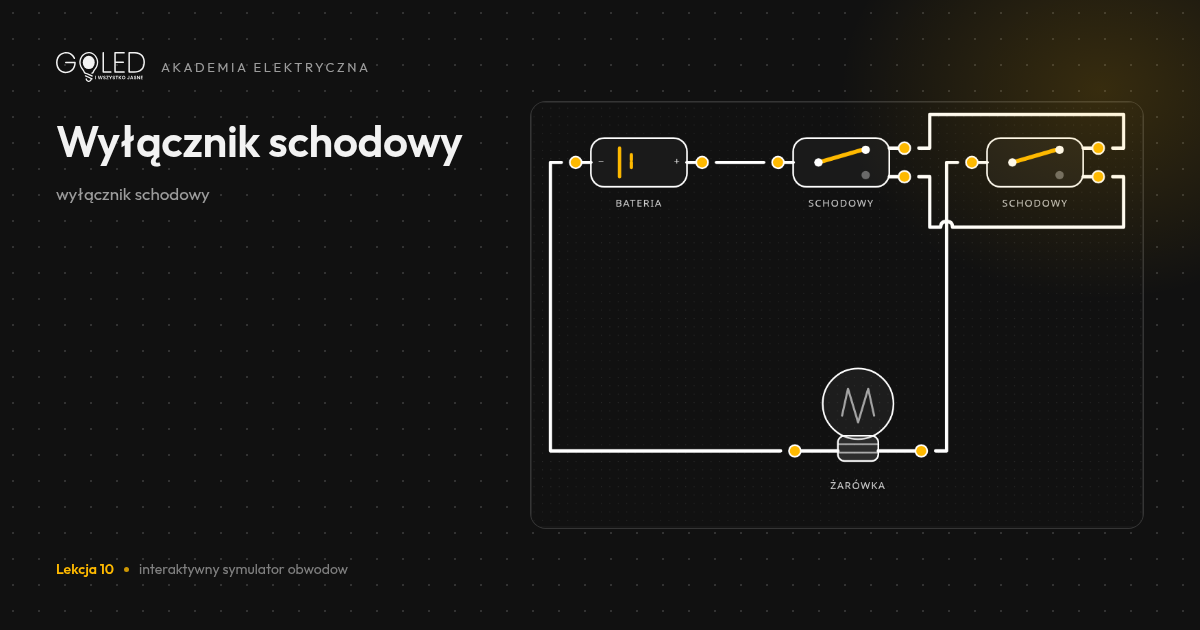 Schemat: Jak działa wyłącznik schodowy?