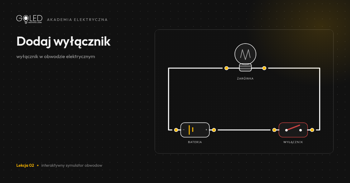 Schemat: Po co w obwodzie jest wyłącznik?