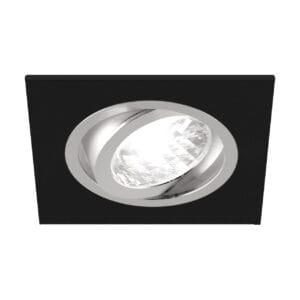 LAMPA SUFITOWA PUNKTOWA ALUM D MATBLACK/CHROME Lampy sufitowe