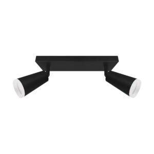 LAMPA ŚCIENNO-SUFITOWA SANA GU10 2L BLACK Lampy ścienno-sufitowe LAMPA ŚCIENNO-SUFITOWA SANA GU10 2L BLACK Lampy ścienno-sufitowe