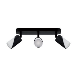 LAMPA ŚCIENNO-SUFITOWA ZEBRA SPT GU10 3L BLACK/WHITE Lampy ścienno-sufitowe