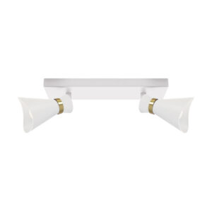 LAMPA ŚCIENNO-SUFITOWA LORETA SPT E14 2L WHITE/GOLDEN Lampy ścienno-sufitowe LAMPA ŚCIENNO-SUFITOWA LORETA SPT E14 2L WHITE/GOLDEN Lampy ścienno-sufitowe