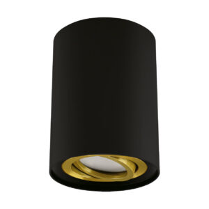 LAMPA SUFITOWA HARY C GU10 BLACK/GOLDEN Lampy sufitowe