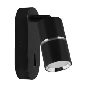 LAMPA DEKORACYJNA DIOR WLL GU10 BLACK/CHROME Lampy dekoracyjne