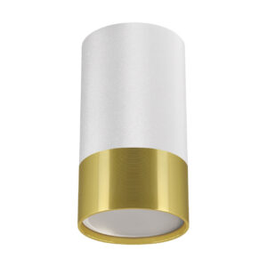 LAMPA SUFITOWA PUZON DWL GU10 WHITE/GOLDEN Lampy sufitowe