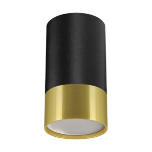 LAMPA SUFITOWA PUZON DWL GU10 BLACK/GOLDEN Lampy sufitowe LAMPA SUFITOWA PUZON DWL GU10 BLACK/GOLDEN Lampy sufitowe