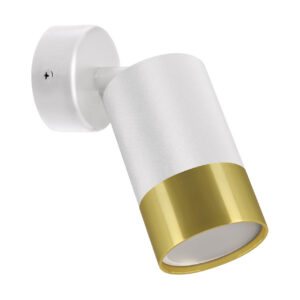 LAMPA ŚCIENNO-SUFITOWA PUZON SPT GU10 WHITE/GOLDEN Lampy ścienno-sufitowe
