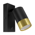 PUZON WLL GU10 BLACK/GOLDEN