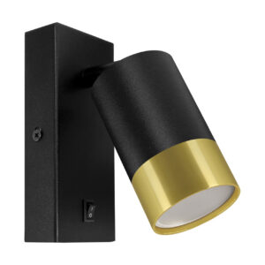 LAMPA DEKORACYJNA PUZON WLL GU10 BLACK/GOLDEN Lampy dekoracyjne