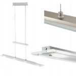 LAMPA WISZĄCA LED 16W Z REGULACJA WYSOKOŚCI METAL Lampy