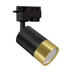 LAMPA DO SZYNOPRZEWODÓW PUZON TRA GU10 BLACK/GOLDEN Lampy do szynoprzewodów