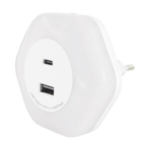 LAMPA WTYKOWA LED OZIL LED 0,3W USB A+C NW Lampy przenośne