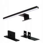 KINKIET ŁAZIENKOWY LED 5W LAMPA NAD LUSTRO/SZAFKĘ 3W1 CZARNY 30cm