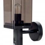 LAMPA OGRODOWA ELEWACYJNA ZEWNĘTRZNA SCIENNA Z CZUJNIKIEM DYMIONA 1xE27