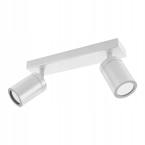 LAMPA KINKIET ŁAZIENKOWY BIAŁY REGULOWANY 2xGU10 NAD LUSTRO IP44
