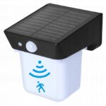 LAMPA SOLARNA ELEWACYJNA LED Z CZUJNIKIEM RUCHU I ZMIERZCHU REGULOWANA IP54