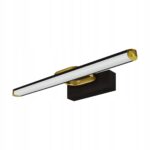 KINKIET ŁAZIENKOWY LAMPA NAD LUSTRO LED 7W CZARNO ZŁOTY DEKORACJE IP44