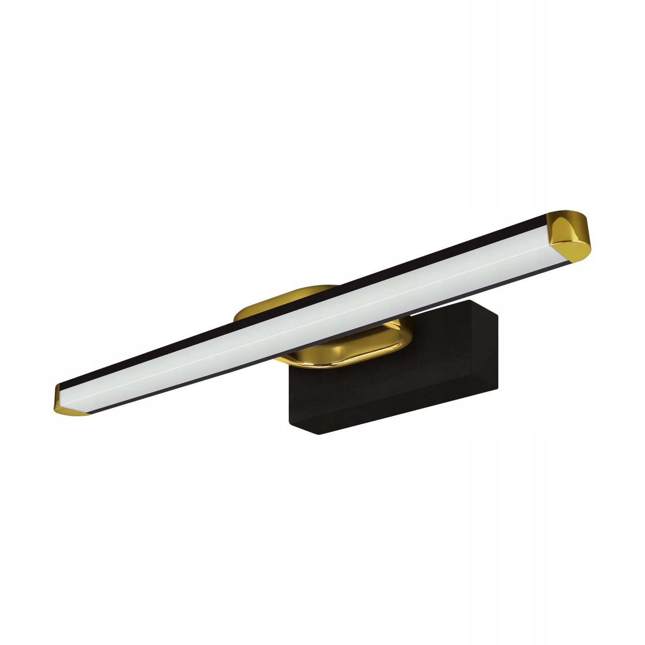 KINKIET ŁAZIENKOWY LAMPA NAD LUSTRO LED 7W CZARNO ZŁOTY DEKORACJE IP44