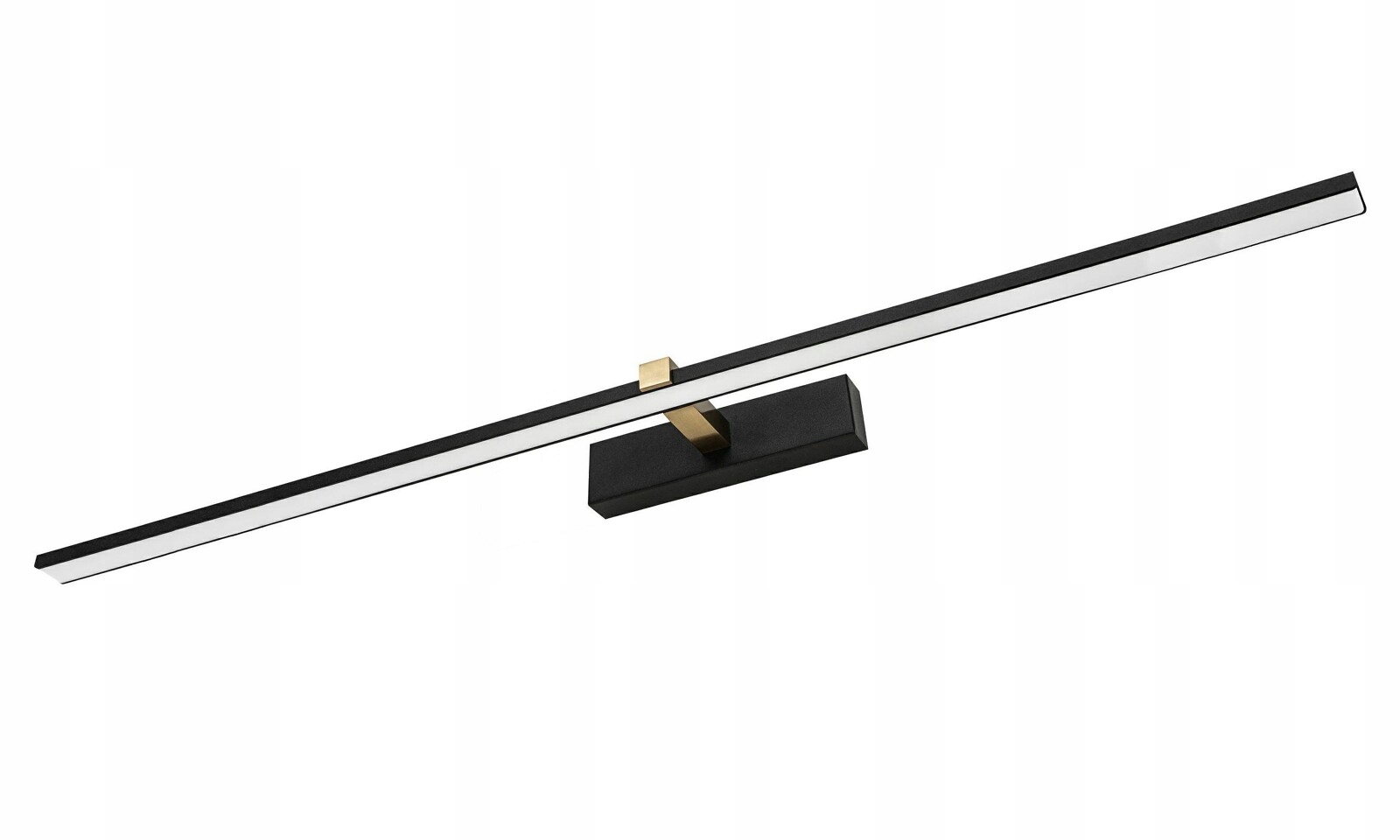 KINKIET ŁAZIENKOWY LED LAMPA NAD LUSTRO 24W CZARNO-ZŁOTY METAL 120CM IP44