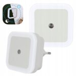 LAMPKA LED 1W NOCNA DLA DZIECI DO ZASYPIANIA DO KONTAKTU CZUJNIK ZMIERZCHU