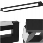 KINKIET ŁAZIENKOWY LED 32W (2x16W) NAD LUSTRO CZARNY IP54 DWUKIERUNKOWY