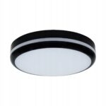 LAMPA ZEWNĘTRZNA PLAFON OGRODOWY NA BALKON TARAS LED 12W/15W/18W CCT CZARNY