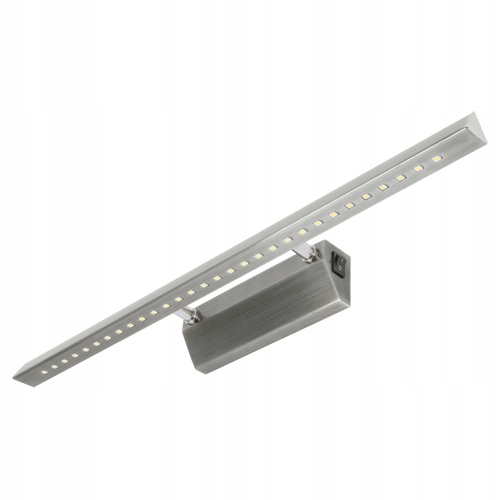 KINKIET LAMPA GALERYJKA LED 6W LUSTRO OBRAZ MAT CHROM WŁĄCZNIK
