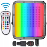 REFLEKTOR NAŚWIETLACZ OGRODOWY RGB + 6500K LED 50W + PILOT