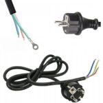 KABEL PRZEWÓD ZASILAJACY Z WTYCZKĄ DO HALOGENÓW 230V 1