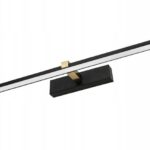 KINKIET ŁAZIENKOWY LED 12W LAMPA NAD LUSTRO OBRAZ CZARNO-ZŁOTY METAL IP44