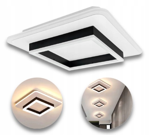 PLAFON LAMPA SUFITOWA LED 46W CCT STEROWANIE PRZEŁĄCZNIKIEM NASCIENNYM