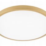 PLAFON LAMPA ŁAZIENKOWA DUŻA ZŁOTA LED 32W IP54 LAMPA ZEWNĘTRZNA NA BALKON