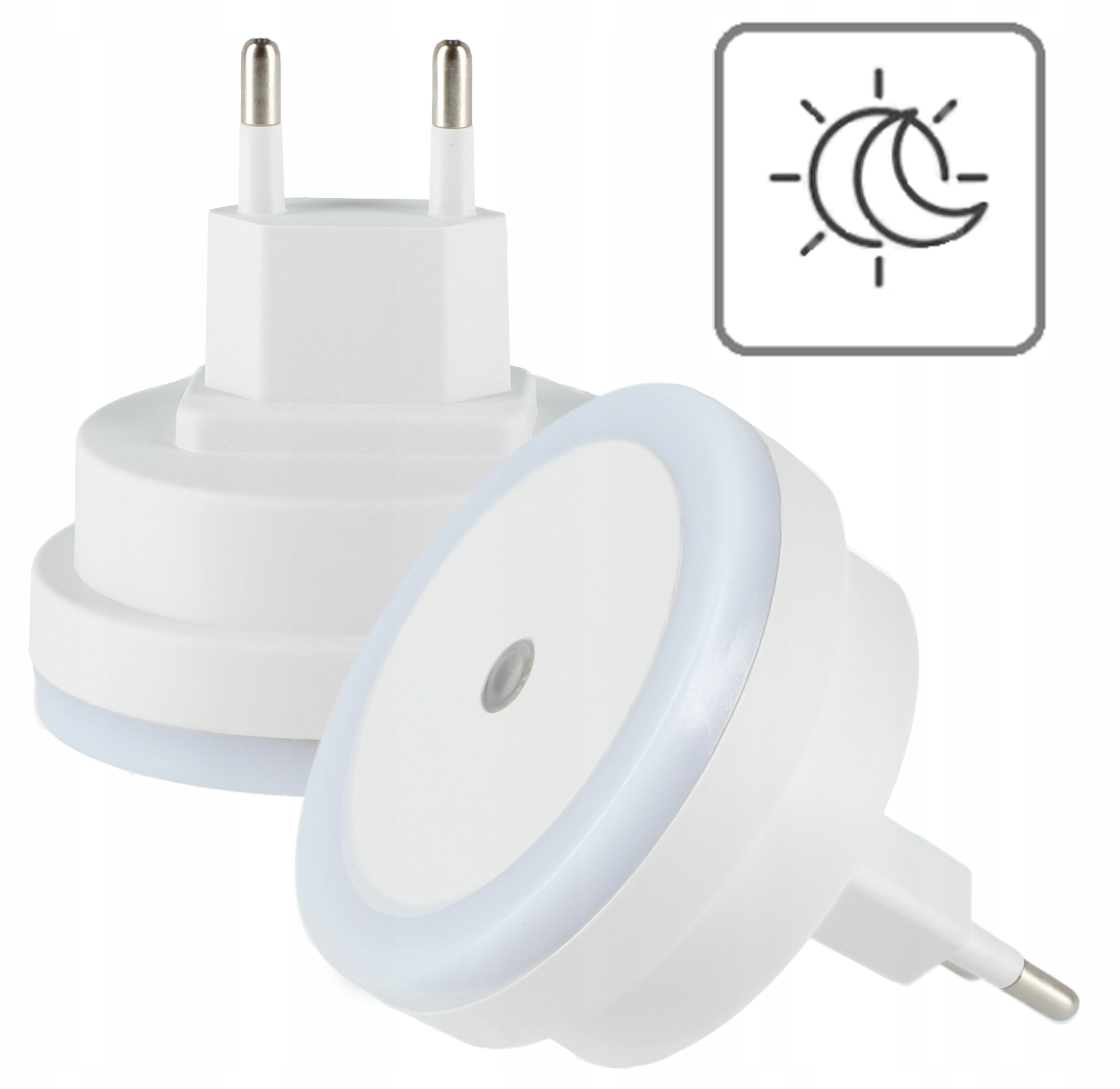 LAMPKA LED 1W NOCNA DLA DZIECI DO ZASYPIANIA DO KONTAKTU CZUJNIK ZMIERZCHU