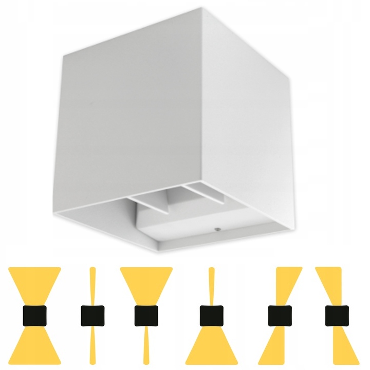 KINKIET ZEWNĘTRZNY ELEWACYJNY LED 6W LAMPA NA BALKON TARAS IP54