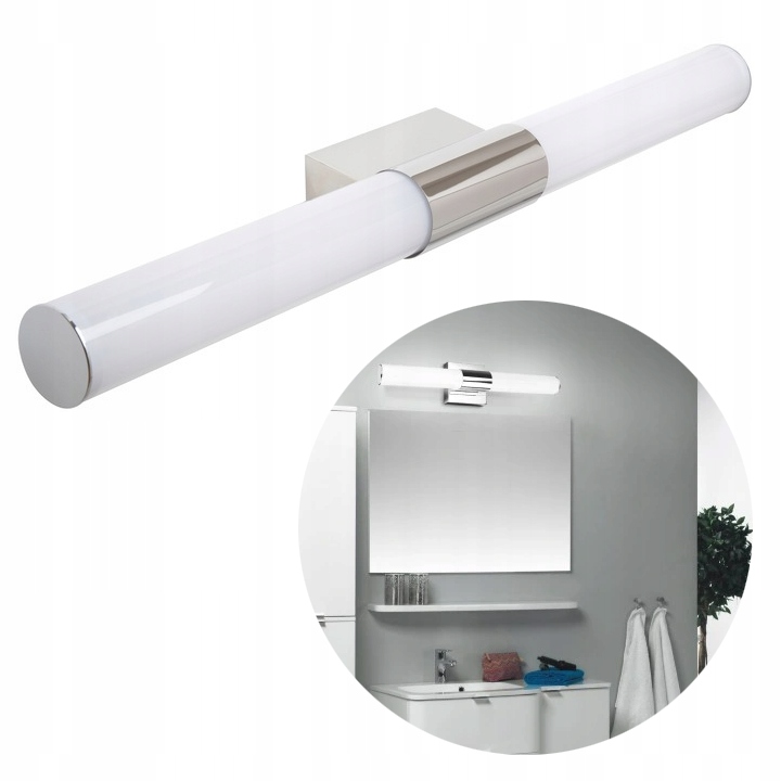 KINKIET ŁAZIENKOWY LED 14W NAD LUSTRO CHROM BARWA BIAŁA NEUTRALNA 60CM