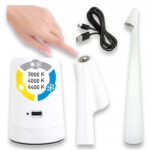 LAMPKA BIURKOWA LED 1W CCT LAMPKA STOŁOWA Z AKUMULATOREM KABEL USC-C BIAŁA