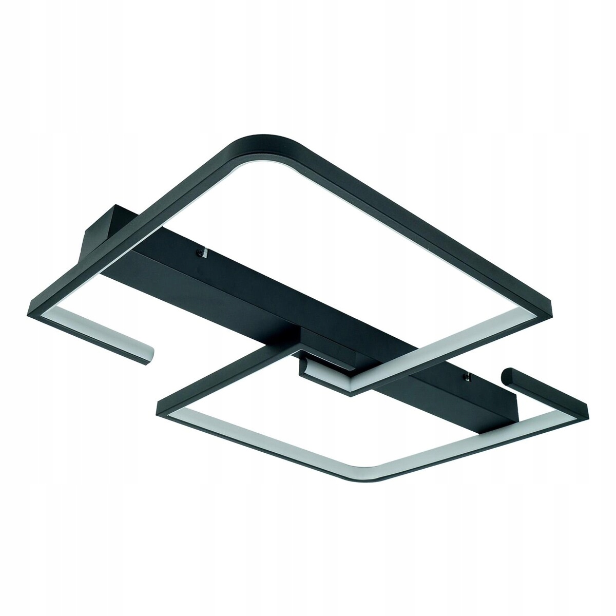 LAMPA SUFITOWA WISZĄCA PLAFON ŻYRANDOL LED CZARNY 48W DEKORACYJNY PLAFON
