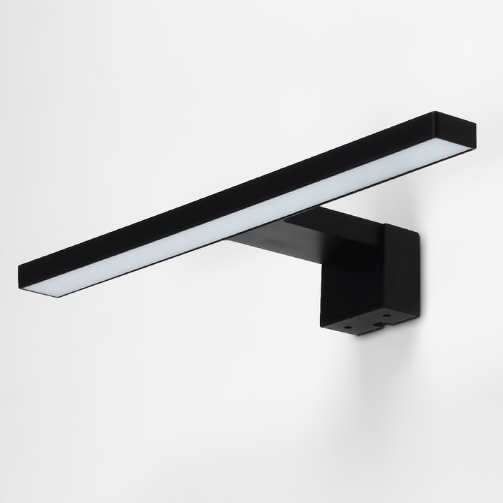 KINKIET ŁAZIENKOWY CZARNY LAMPA DO ŁAZIENKI LED 5W NAD LUSTRO/SZAFKĘ 3w1