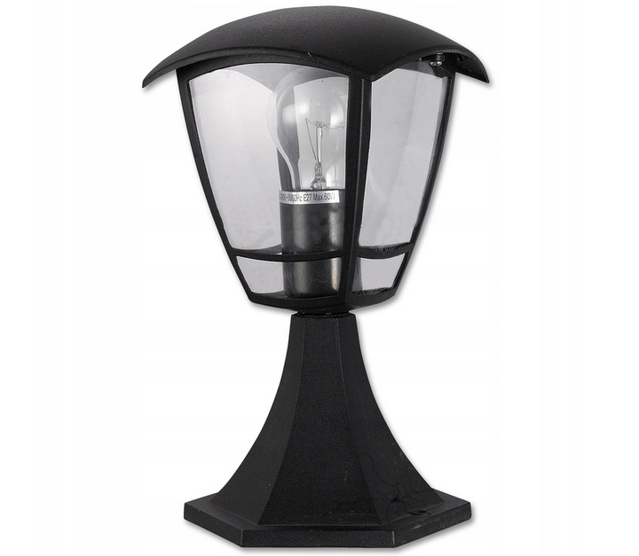 LAMPA OGRODOWA ZEWNETRZNA SŁUPEK OŚWIETLENIOWY E27 LAMPION 30CM