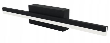KINKIET ŁAZIENKOWY 9W LED LAMPA NAD LUSTRO SZAFKE OBRAZ CZARNY METALOWY
