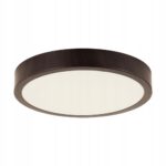PLAFON LAMPA ŁAZIENKOWA 18W IMITACJA DREWNA WENGE LAMPA DEKORACYJNA