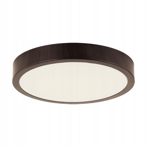 PLAFON LAMPA ŁAZIENKOWA 18W IMITACJA DREWNA WENGE LAMPA DEKORACYJNA