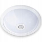 LAMPA PLAFON OPRAWA SUFITOWA Z CZUJNIKIEM RUCHU I ZMIERZCHU 2 x LED E27 PIR