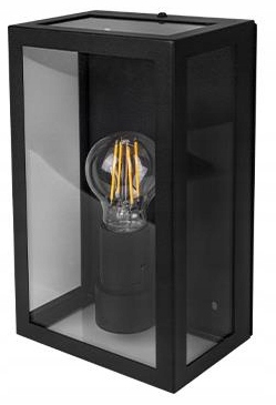 LAMPA OGRODOWA ELEWACYJNA ZEWNĘTRZNA SCIENNA 1XE27 IP44 CLEAR