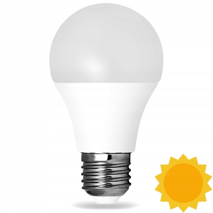 ŻARÓWKA LED A65 E27 18W BARWA BIAŁA CIEPŁA 2700K
