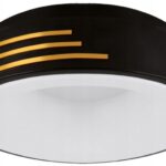 PLAFON LAMPA SUFITOWA DEKORACYJNA 24W CZARNO ZŁOTA DEKORACJA NATYNKOWA