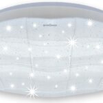 LAMPA ŁAZIENKOWA PLAFON LED DO ŁAZIENKI 48W DEKORACYJNY EFEKT GWIAZD IP44