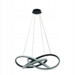 ŻYRANDOL LAMPA SUFITOWA WISZĄCA PLAFON LED CZARNY 51W