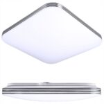 LAMPA DO ŁAZIENKI PLAFON ŁAZIENKOWY LED 30W IP44 DEKORACYJNY 4 PASKI CHROM