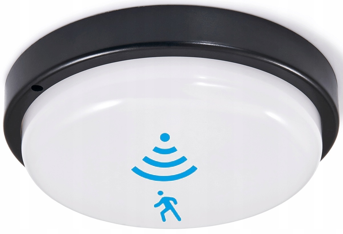 LAMPA SUFITOWA PLAFON ZEWNĘTRZNY ŁAZIENKOWY IP54 LED 18W Z CZUJNIKIEM RUCHU